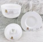 Zhumeng Penglai Nanhai Porcelain Lidded Tea Cup with Saucer Set - Image 2