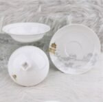 Zhumeng Penglai Lucky Clover Lidded Tea Cup with Saucer Set - Image 2